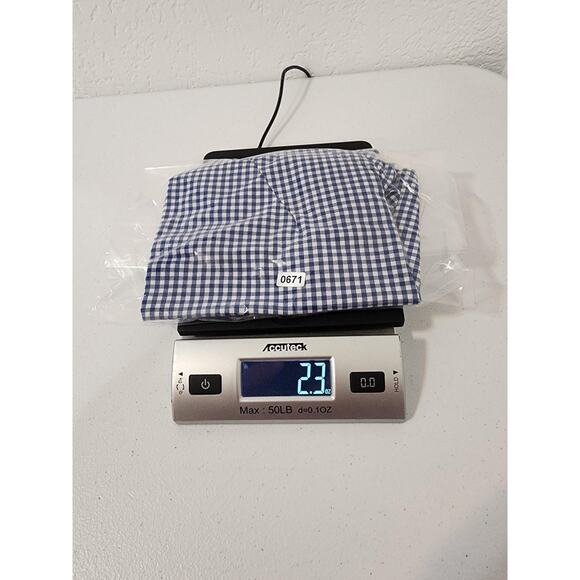 Victorias Secret Babydoll Tank Womens Medium Blue Gingham Cotton Sleepwear - Picture 11 of 11